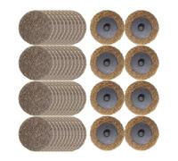 Merryland 50 Pcs Disques Abrasifs à Changement Rapide 50 mm Grossier | 50mm Meuleuse À Rectifier, Disque de Conditionnement de Surface Rondelles En Non-Tissé Peinture Rouille Métal Acier DGTAA50C1