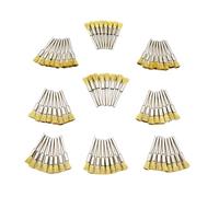 Merryland 72 Pcs Brosse Pinceau en Laiton de Polissage pour Dremel | Brosse Métallique en Laiton de Polissage, Ébavurage Nettoyage et Polissage Outils Rotatifs DIY, RMTA072CB