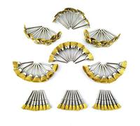 Merryland 72 Pcs Mixte Brosse Métallique en Laiton de Polissage pour Dremel | Brosse Couronne Brosse Boisseau Brosse Pinceau 24pcs pour Chaque, Brosse Bout Brosse Plates Outils Rotatifs DIY, RMTA072C2