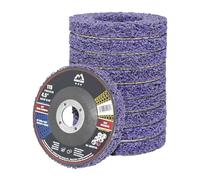Merryland Disque de Décapage 115 Peinture Rouille Meuleuse d'Angle, 115mm Violet Disques de Nettoyage Disque CSD Disque à Décaper 10 Pièces, Métal INOX Acier Fer, Bravo-Line SB207114-10