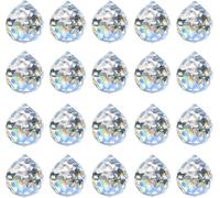 MerryNine Crystal Suncatcher, MerryNine 30 mm, 20 pièces Boule prismatique en cristal