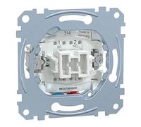 Merten 1563669 MEG3156-0000 | Insert pour interrupteur à bascule | 10 A - AC 250 V - Supports de fixation | Fabriqué en Allemagne