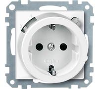 Merten 233819 Prise FI-SCHUKO avec BRS System M Blanc polaire brillant