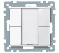 Merten 617219 Interrupteur électrique blanc, Bouton + interrupteur, Blanc