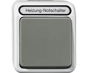 MERTEN Arrêt d'urgence chauffage 2p MEG3449-8029 avec lampe témoin gris clair AQUASTAR MEG34 MEG3449-8029 (MEG3449-8029)