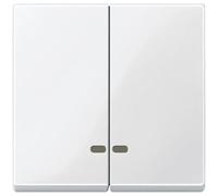 Merten Bascule double, Bouton + interrupteur, Blanc