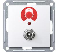 Merten Bouton-poussoir d'appel MEG4847-0325 blanc actif brillant (MEG4847-0325)