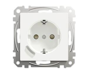 Merten Connected Prise SCHUKO blanc polaire brillant MEG2380-0319 (MEG2380-0319)