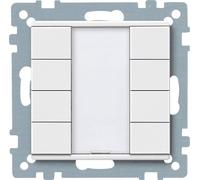 MERTEN GMBH Merten Bouton-poussoir quadruple plus 627819 blanc polaire Système M