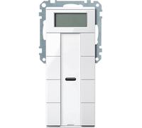 MERTEN GMBH Merten Bouton-poussoir quadruple plus MEG6214-0319 avec RTR blanc polaire brillant Système M