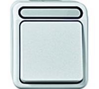 Merten Interrupteur de série, Bouton + interrupteur, Blanc