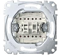 Merten Interrupteur double inverseur-un, Bouton + interrupteur, Gris
