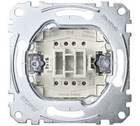 Merten Interrupteur marche/arrêt/inverseur., Bouton + interrupteur, Argent
