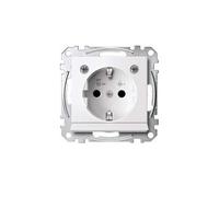 Merten MEG2304-0319. type de prise : CEE 7/3, types de prises supportées : CEE 7/4. couleur du produit : blanc, matériau : thermoplastique. Tension d'entrée : 250 V, Intensité (maximale) : 16 A (MEG23