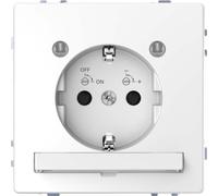Merten MEG2304-6035 Prise avec module d'éclairage LED + protection renforcée contre les contacts accidentels D-Life lotosweiß