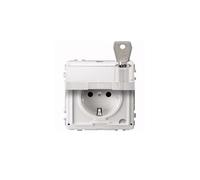 Merten MEG2316-7219. type de prise : type F. Couleur du produit : blanc. Indice de protection international (code IP) : IP44. Tension d'entrée : 250 V, Intensité (maximale) : 16 A. Nombre de produits 