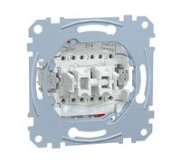 Merten Interrupteur double va-et-vient 1 pôle MEG3126-0000 10 AX 250 V AC bornes à fiche Gris