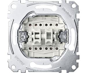 Merten MEG3128-0000 Insert de commutateur/bouton-poussoir alternatif, 10AX/10A, AC250V Bornes à fiches