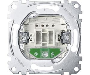 Merten MEG3136-0000 Insert d'interrupteur arrêt/changement avec lumière d'orientation, unipolaire, 10AX, AC250V Bornes à fiches