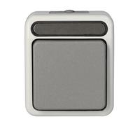 Merten Merten Bouton-poussoir fermant 1 pôle gris clair MEG3150-8029 Quantité:1