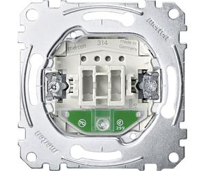 Merten MEG3560-0000 Bouton-poussoir avec éclairage d'orientation, contact à fermeture unipolaire, 16 A, AC250V Bornes à vis pour ascenseurs