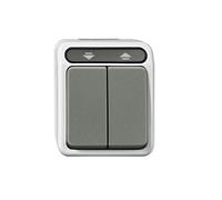 Merten MEG3755 8029 Interrupteur pour Store Enrouleur Aquastar 1 pôle Gris Clair