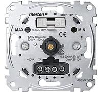 Merten MEG5142-0000 Variateur poussoir rotatif capacitive 1-10 V pour tubes fluos équipés de ballast électronique avec entrée 0/10V