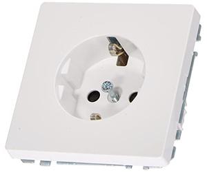 Merten Mert Socket Schuko Lotus White System Design, erhöhter Berührungsschutz