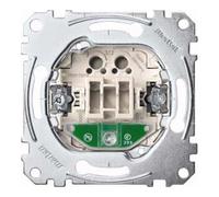 Merten MEG3560-0000 Bouton-poussoir avec éclairage d'orientation, contact à fermeture unipolaire, 16 A, AC250V Bornes à vis pour ascenseurs