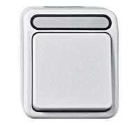 Merten Merten Bouton-poussoir fermant 1 pôle gris clair MEG3150-8029 Quantité:1