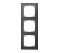 Merten Merten Cadre décoratif 3 fois ardoise/aluminium MEG4030-3669 Quantité:1