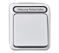 MERTEN Arrêt d'urgence chauffage 2p MEG3449-8029 avec lampe témoin gris clair AQUASTAR MEG34 MEG3449-8029 (MEG3449-8029)
