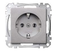 Merten Merten Prise SCHUKO alu avec borne de connexion MEG2301-0460 Quantité:1