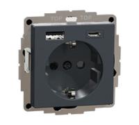 Merten Prise Schuko avec chargeur USB MEG2367-0414 (MEG2367-0414)