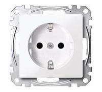Merten Merten Prise SCHUKO aws/gl avec borne de connexion MEG2300-0325 Quantité:1