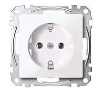 Merten Merten Prise SCHUKO aws/gl avec borne de connexion MEG2301-0325 Quantité:1
