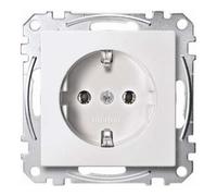 Schneider Electric Prise SCHUKO System M MEG2301-0419 Blanc polaire avec borne de connexion