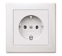 Merten Merten Prise SCHUKO pws avec plaque de recouvrement pleine MEG2301-1519 Quantité:1