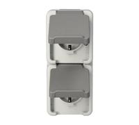 Merten Prise Double Schuko, 1 pièce, Clair, meg2329-8029