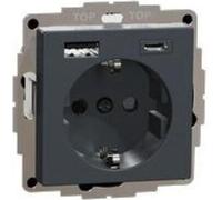 Merten Prise Schuko avec chargeur USB MEG2367-0414 (MEG2367-0414)
