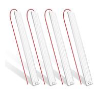 MERTTURM Barre LED 12V, 42cm 1000LM 10W Barre de Lumière Intérieure 228LED, Super Brillant Blanche Barre de Bande Lampe avec Interrupteur pour Voiture Caravane Camion Camping Car Bateau Van, 4pcs