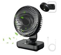 MERTTURM Mini ventilateur oscillant ultra silencieux, batterie 4000 mAh, petit ventilateur de table (4-13 h), affichage