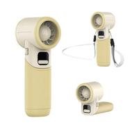 MERTTURM Mini Ventilateur Portable, Rechargeable Ventilateur Puissant | Petit Ventilateur à Main de Poche Turbo, Silencieux, Pliable, 5 Vitesses, Autonomie max 11h pour Personnel Concert, Kaki