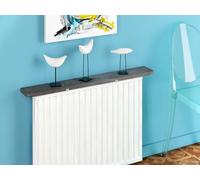 Merveille - Tablette Radiateur sans Percer - Étagère Réversible Mélaminée Chêne/Béton Indéformable - Épaisseur 19 mm - Résistance Humidité + Chaleur, 100°C - Fabrication Française - 60 x 15 cm