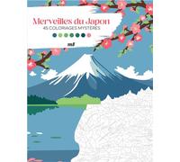 Merveilles du Japon - 45 coloriages mystères Avec des pages détachables ! - Suzanne L. - Merci Les Livres - broché - Livre-jeu