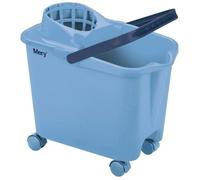 Mery | Seau avec Essoreur, 14L, 4 Roues Pivotantes à 360º, Résistant et Pratique, Seau Essoreur Plastique, 25.5 x 39 x 36.5 cm, Bleu