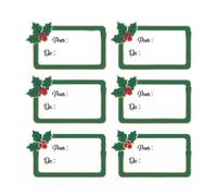 Mes 12 Petites Etiquettes Adhesives Houx De Noel