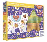 Mes animaux en strass : 500 strass, 320 stickers dorés. My rhinestone animals : 500 rhinestones and 320 gold stickers. Mis animales de pedrerias : 500 pedrerias y 320 pegatinas doradas