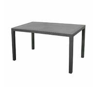 Table Jardin Joker Anthracite Table Rectangulaire 6 Personnes, Robuste Et Moderne - Ipae Progarden