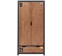 Mes Armoire 2 portes enfant - Marron